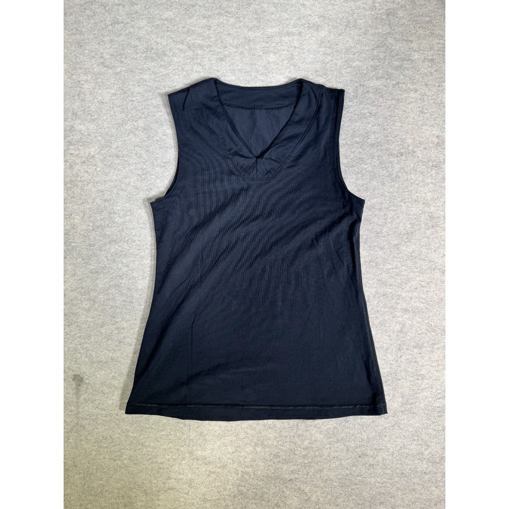 Lululemon Tank Top Womens Black V Neck Performance‎ Comfort Running Workout
